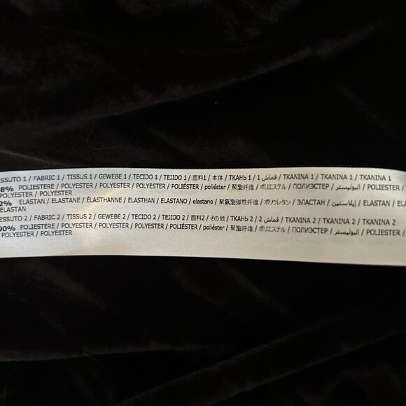 Twinset long crêpe and embroidered velvet skirt size UK 12/EU 38/FR 40/IT 44 - Picture 7 of 9